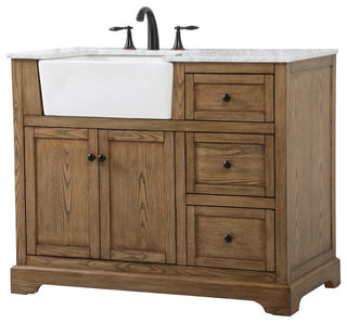 Home Living 22" Farmhouse Driftwood-Light Bathroom Vanity