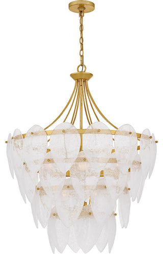 Lilestone Seven Light Pendant in Gold Leaf