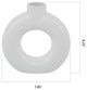 8" Circular Donut Ceramic Vase