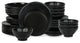 Stone by Mercer Project NENDO Stoneware 32 Piece Dinnerware Set, Black