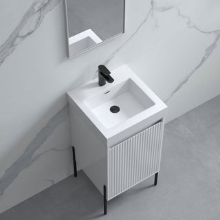 Flutie 18" Bathroom Vanity Set, White