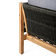 Sienna Outdoor Eucalyptus Sofa, Teak Finish With Gray Cushions