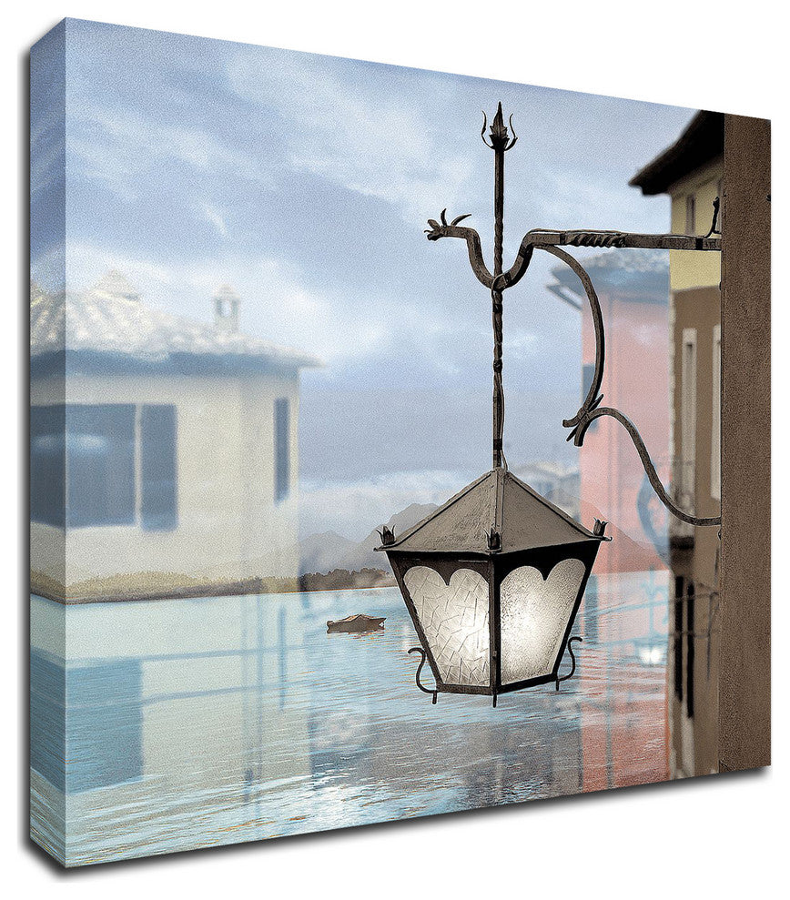 Baveno Lake Vista #1 by Alan Blaustein, Print on Canvas, 30"x 30"