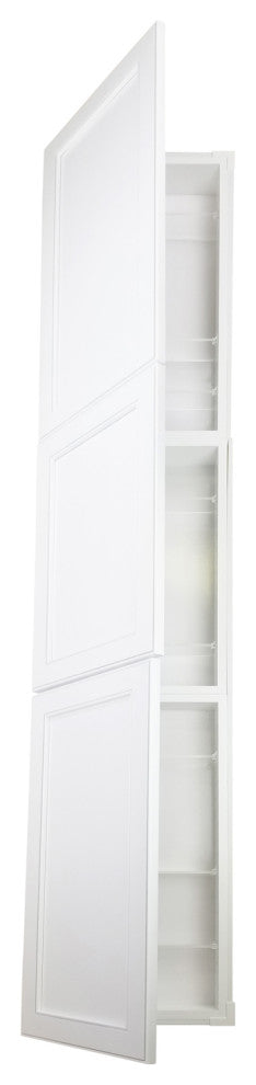 Lakebrooke Recessed Medicine Cabinet 81Hx15.5Wx3.5D, White Enamel