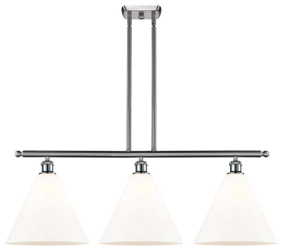 Innovations 516-3I-SN-GBC-121-LED 3 Light Island Light, Brushed Satin Nickel