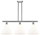 Innovations 516-3I-SN-GBC-121-LED 3 Light Island Light, Brushed Satin Nickel