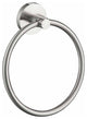 Circular Bathroom Towel Ring, Brushed Nickel