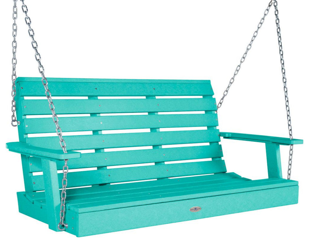 Riverside Porch Swing 4', Seashell Blue