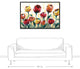 Red and Yellow Tulips  32x48 Black Floating Framed Canvas