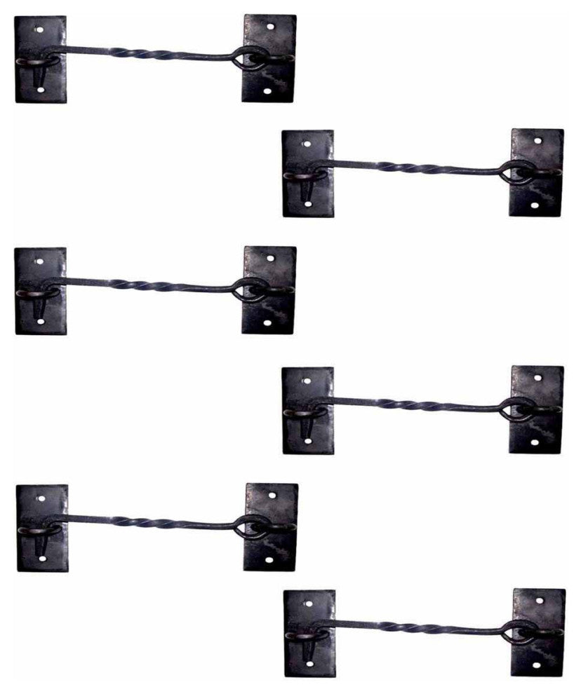 6 Cabin Hook Eye Shed Gate Door Latch Locker Holder 6 inches Iron