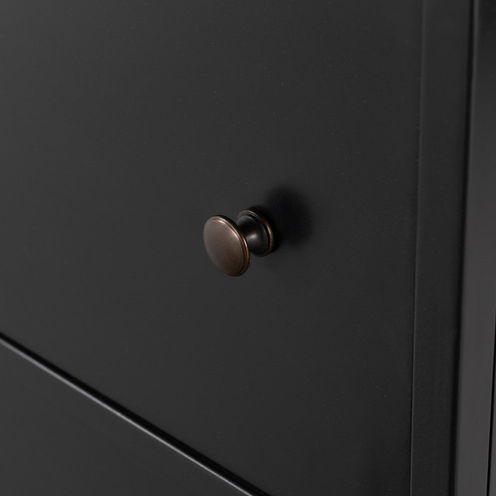 Shadow Box Executive Desk-Black