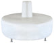 Round Cone Centerpiece, Black Leatherette