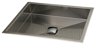 Lacava Argento Collection Lavatory, Brushed Stainless Steel