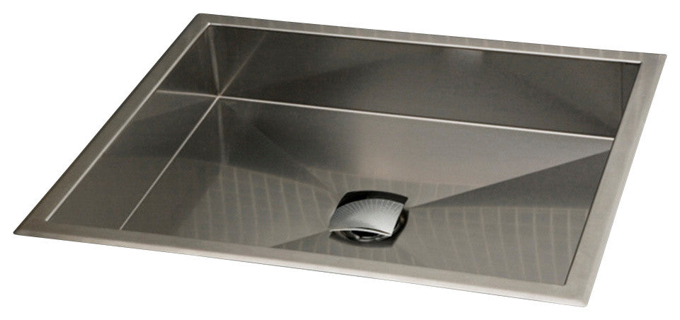 Lacava Argento Collection Lavatory, Brushed Stainless Steel