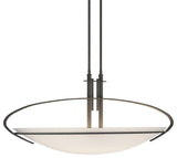 Mackintosh Pendant - Natural Iron Finish - Opal Glass