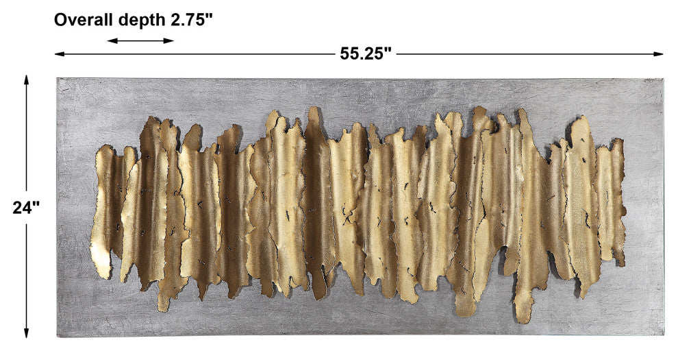 Uttermost Lev Gold Metal Wall Decor