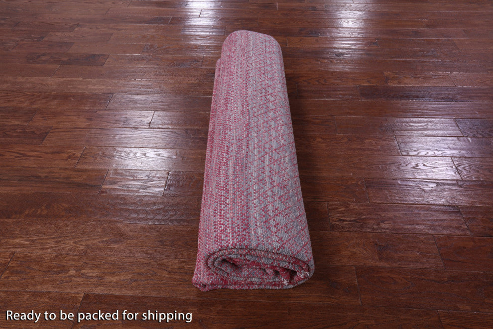 8' 1" X 10' 3" Savannah Grass Handmade Wool Rug - Q13235