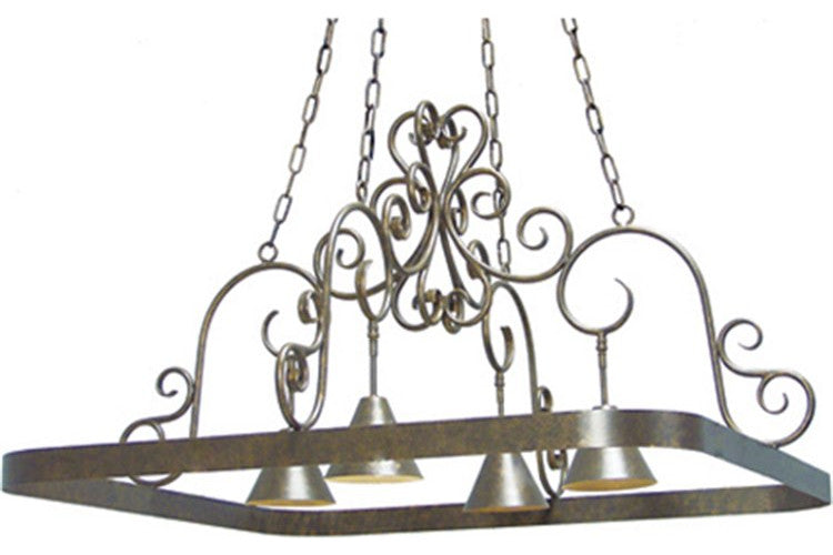 48" Wide Celeste 4 Light Pot Rack