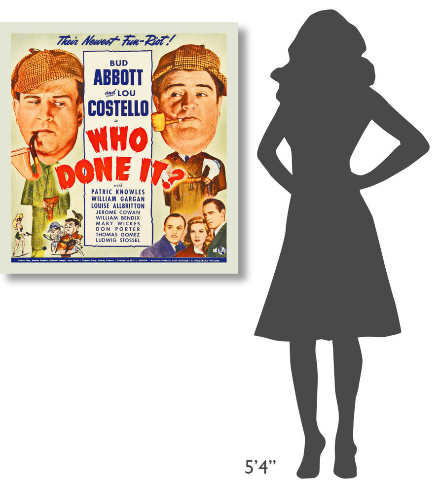 "Abbott & Costello - Who Done It" Canvas by Hollywood Photo Archive, 34x36"