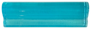 2x6 Chair Border Hand Poured Glass Tile, Aqua