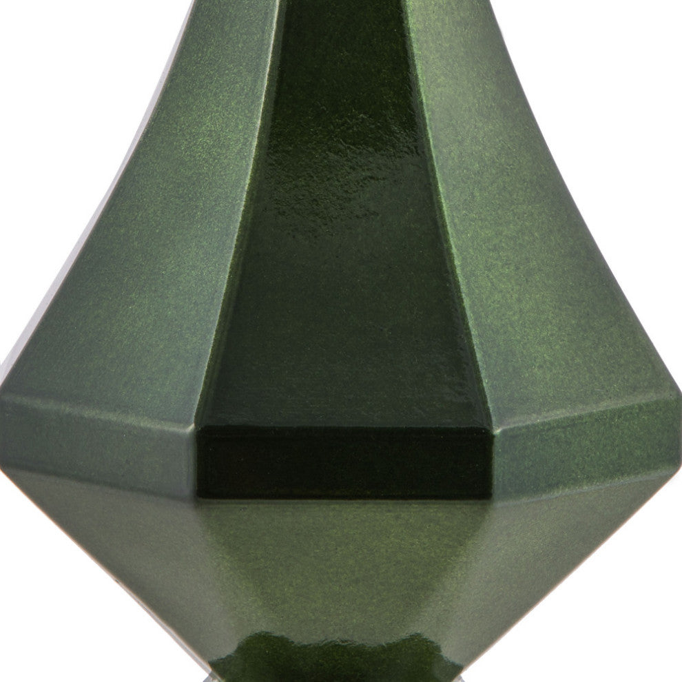 Vickerman Mc191064D8" Moss Green Candy Finish Diamond Ornament, Pack of 2