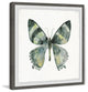 "Green Wings" Framed Painting Print, 18"x18"