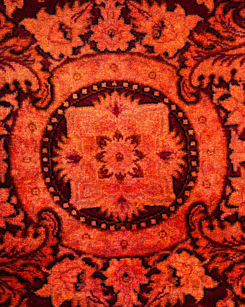 Fine Vibrance, One-of-a-Kind Hand-Knotted Area Rug Purple, 6' 2 x 9' 2