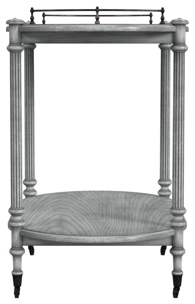 Kathleen 2 Tier Bar Cart, Gray