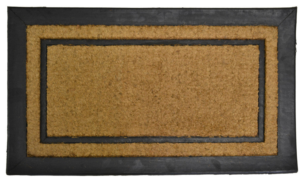 York Rectangle Coir Brush Mat