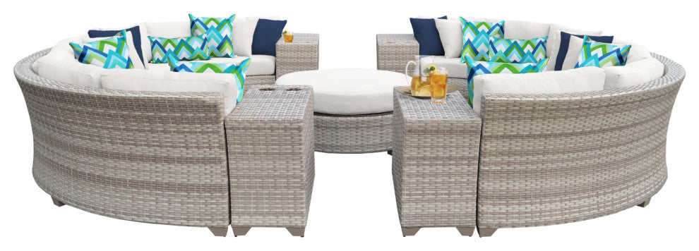 Fairmont 11 Piece Outdoor Wicker Patio Furniture Set 11b