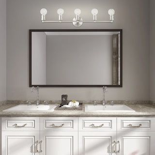 Livex Lighting Lansdale 5 Light Brushed Nickel ADA Large Vanity Sconce
