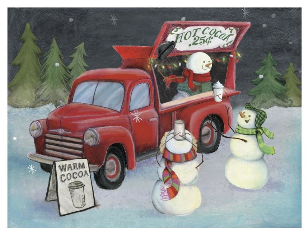 "Christmas on Wheels IV Light" Digital Paper Print by Mary Urban, 26"x20"