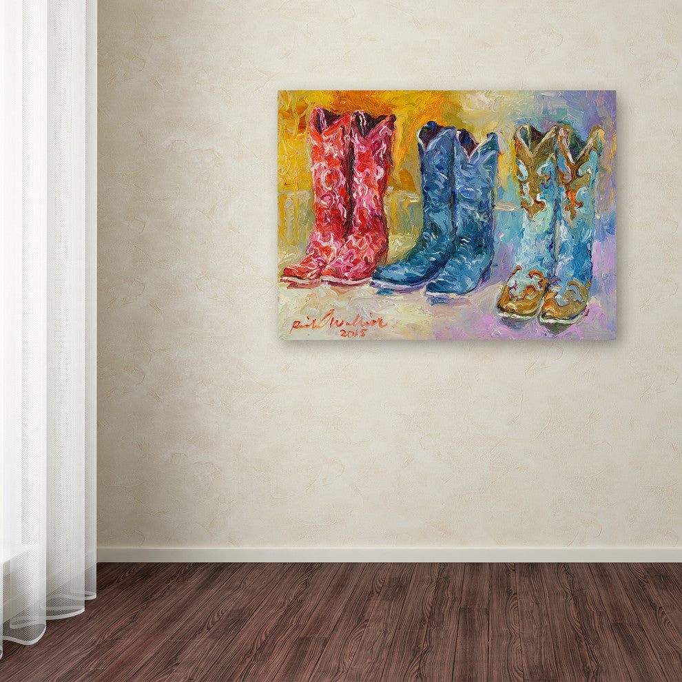 Richard Wallich 'Cowboy Boots' Canvas Art, 24 x 18