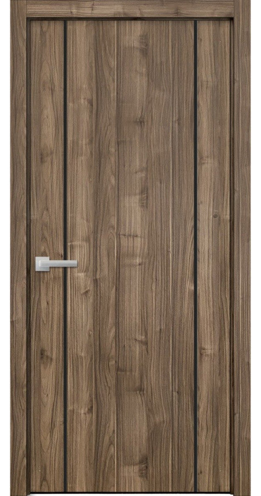 Solid French Door 24 x 84 | Planum 0016 White Silk with| Bathroom