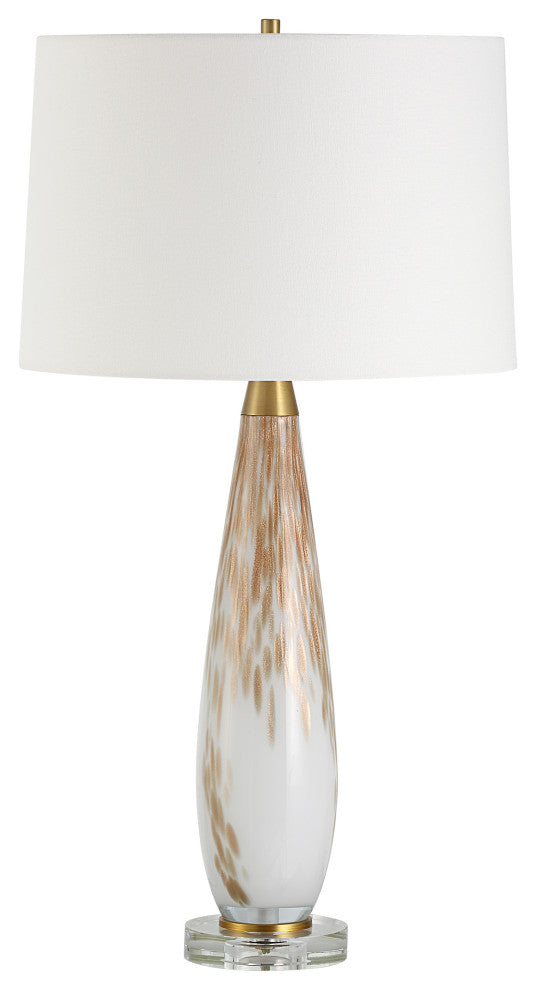 Uttermost Lyra White and Gold Table Lamp