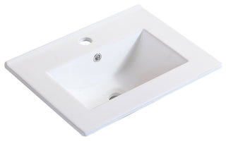 20 Inches Plywood Wall-Mounted Bath Vanity Set, Ceramic Sink