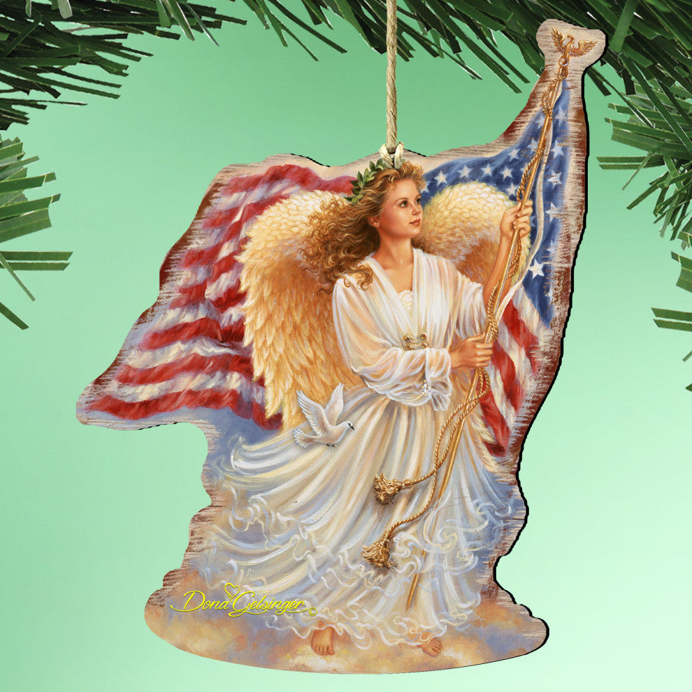 American Angel Ornament