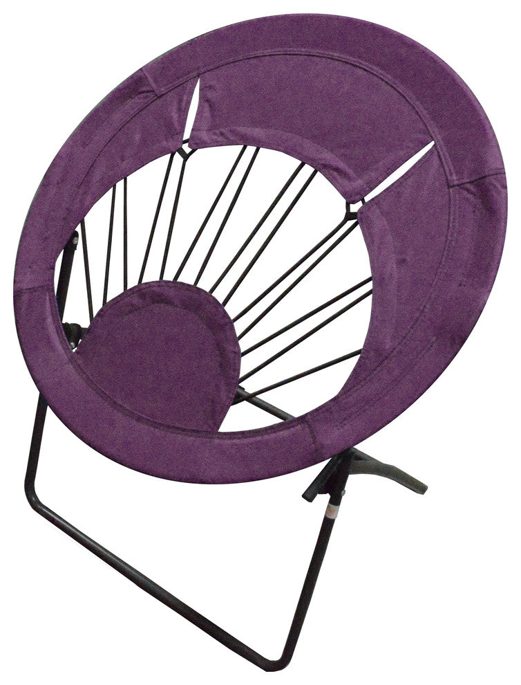 Bungee Chair For Kids Room Or College Dorm Room 32" Round, Purple