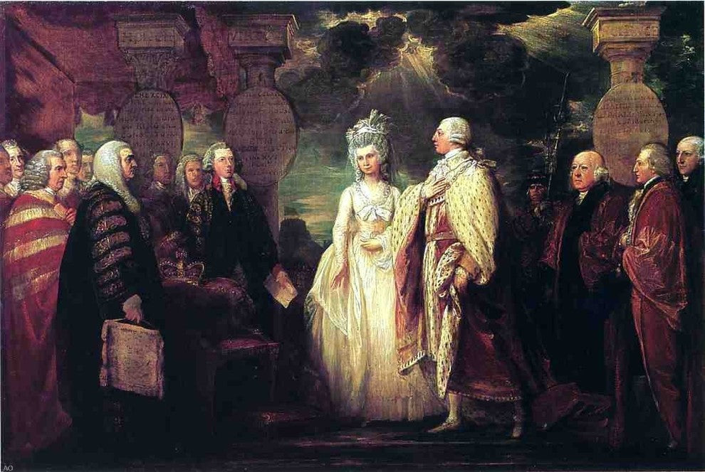 Benjamin West His Majesty George III Resuming Power Wall Decal Print