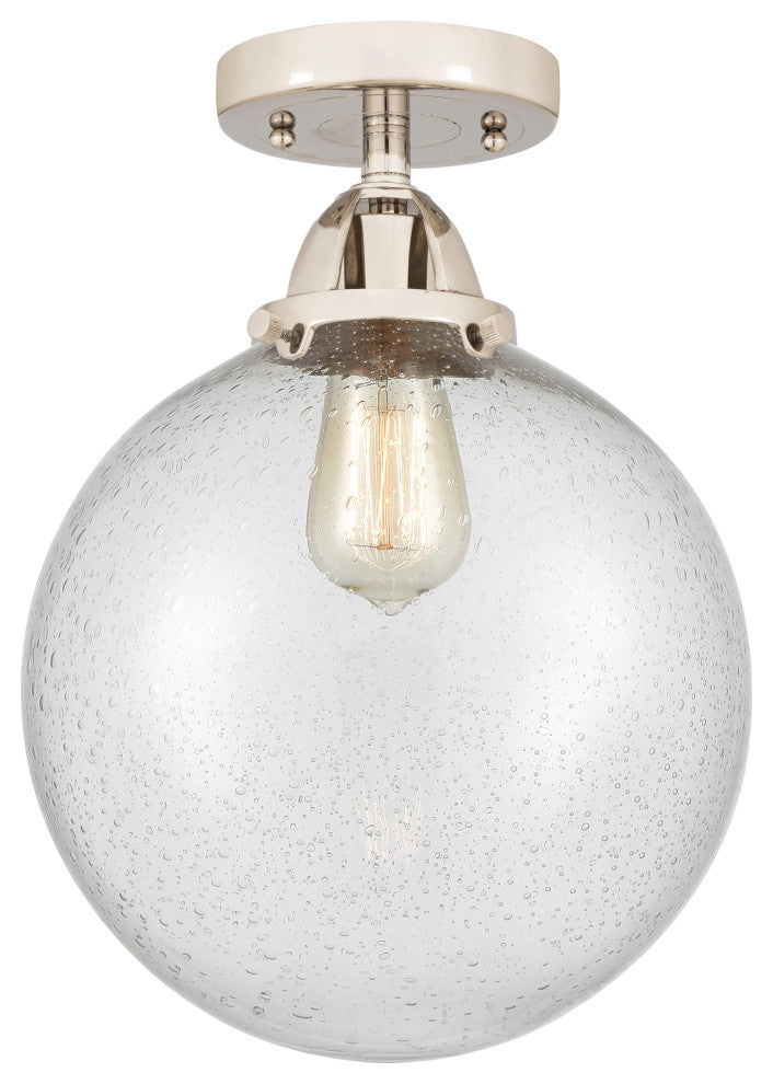 Beacon Semi-Flush Mount, Polished Nickel, Seedy, Seedy