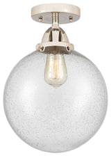 Beacon Semi-Flush Mount, Polished Nickel, Seedy, Seedy