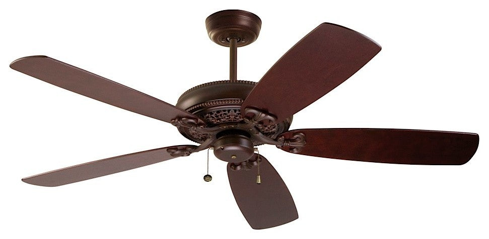 Crown Select 54" Fan, Venetian Bronze, Dark Mahogany Blades