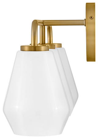 Lark Gio 24" Three-Light Bath Vanity Fixture, Lacquered Brass
