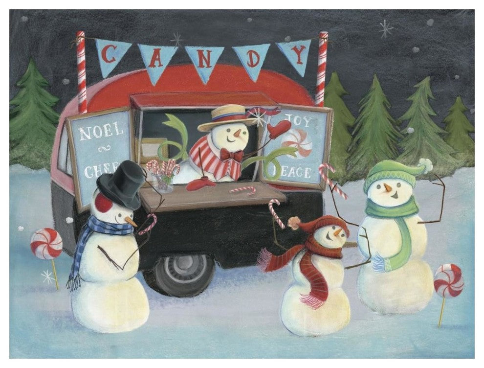 "Christmas on Wheels I Light" Digital Paper Print by Mary Urban, 50"x38"