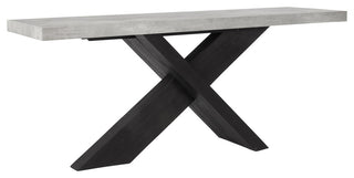 Durant Console Table, Black/Antique Grey