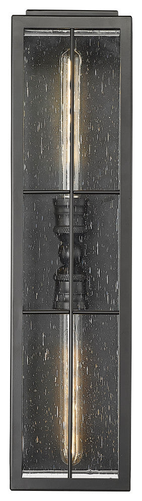 2 Light 6 in. Powder Coated Black Outdoor