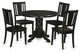 5 Pckitchen Table Set For 4-Dining Table And 4 Dining Chairs