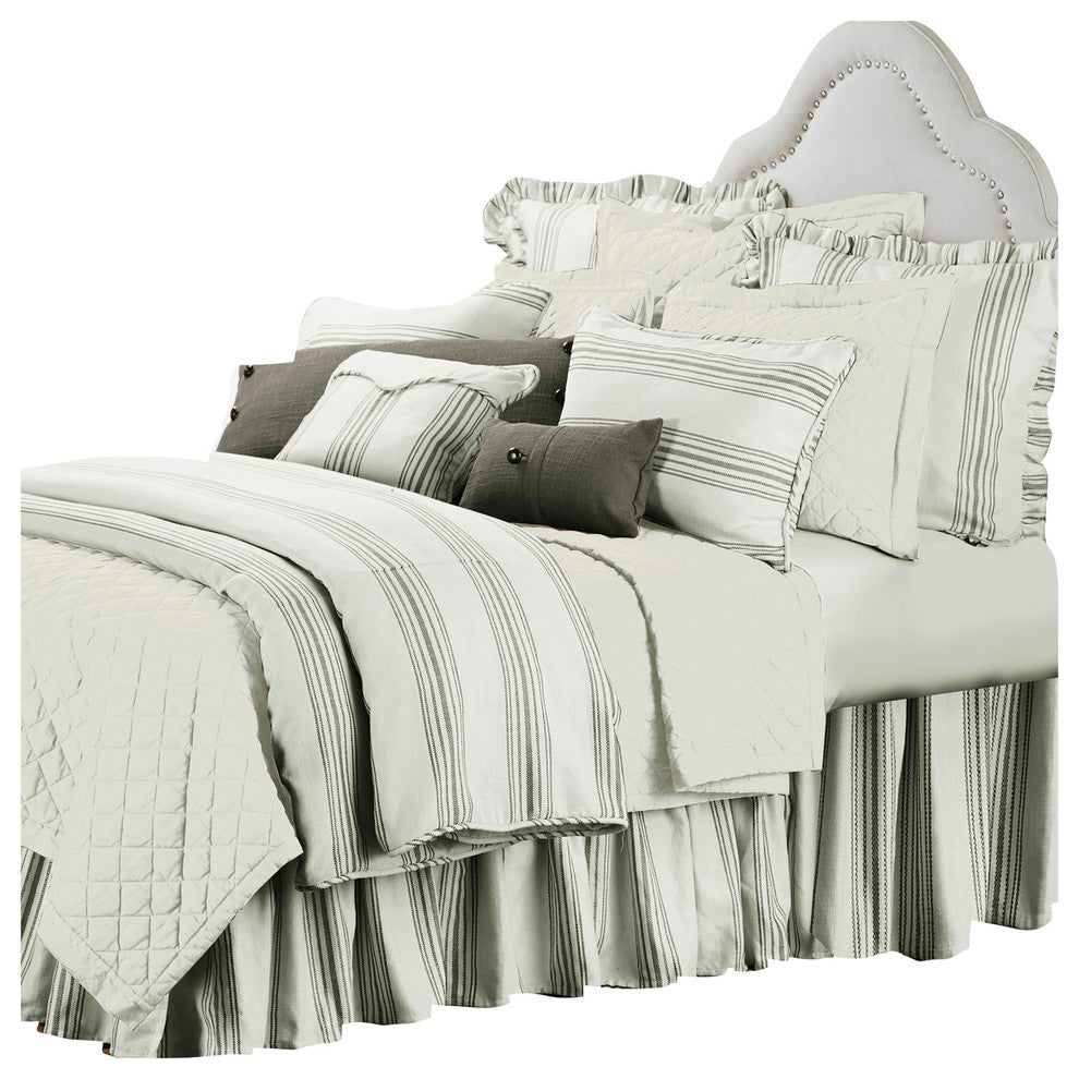 3-Piece Prescott Stripe Set, Taupe, Super Queen