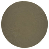 WearEver Poly Rug, Moss Green, 6' Round