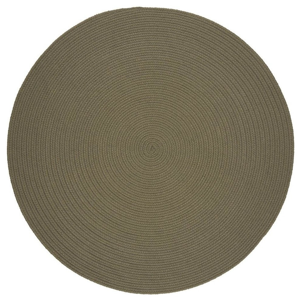 WearEver Poly Rug, Moss Green, 6' Round